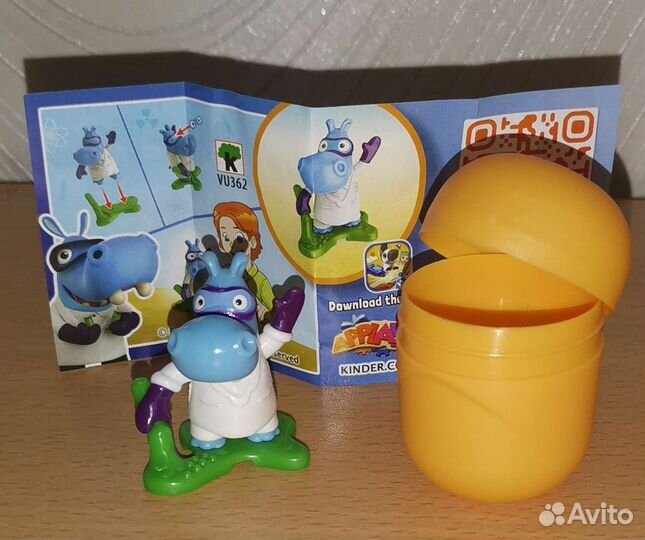 Киндер сюрприз бегемоты 2022 Бегемот-химик