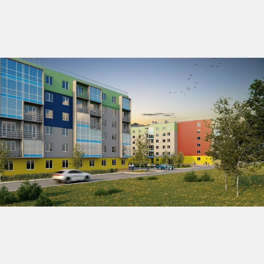 2-к. квартира, 60,3 м², 3/3 эт.