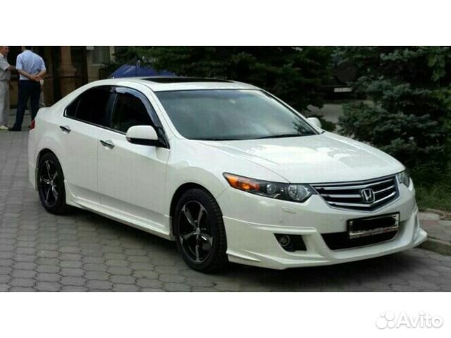 Накладки на пороги Honda Accord 8 Type S. Некраш