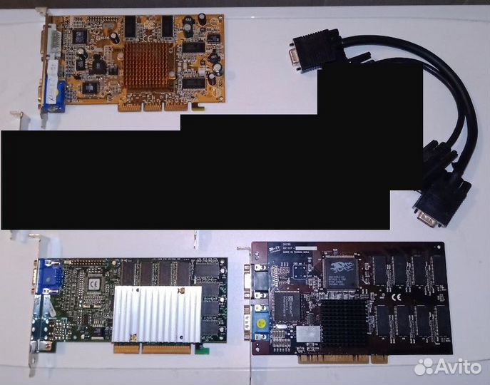 Ретро AGP и PCI видеокарты (GeForce, Matrox, 3dfx)