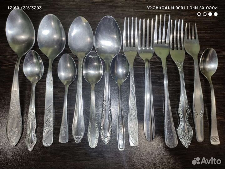 Ложки, вилки, нержавейка, СССР и не только, наборы