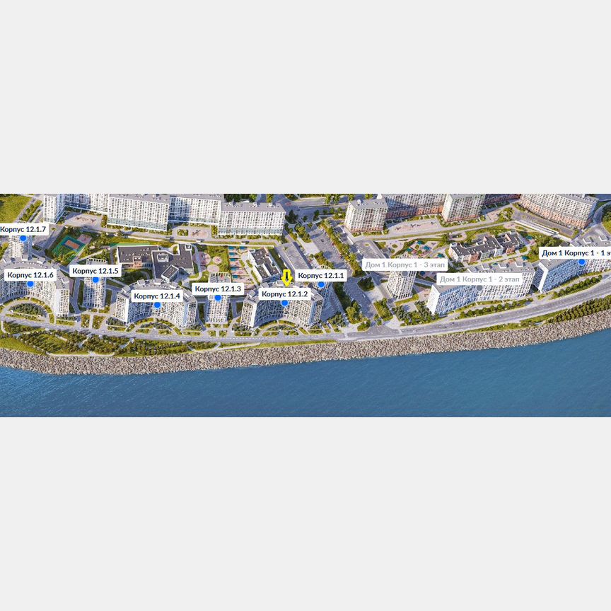 2-к. квартира, 57,2 м², 12/14 эт.