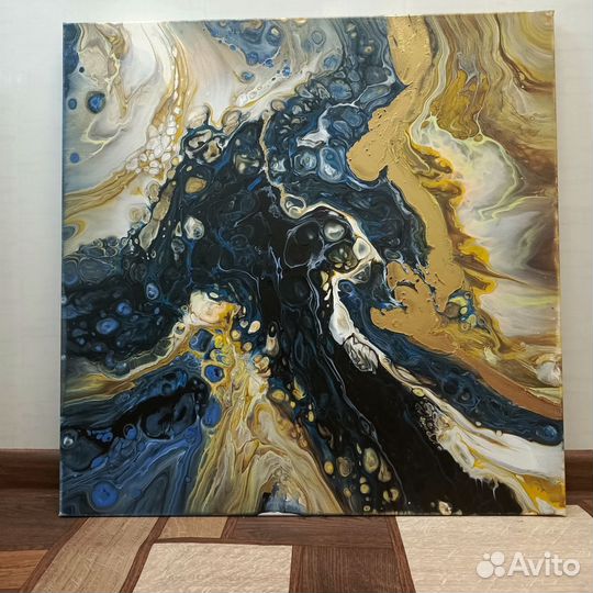 Интерьерная картина в технике Fluid Art