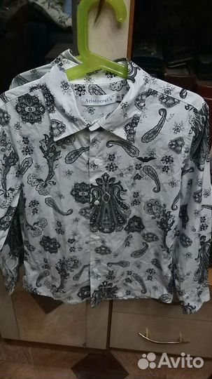 Фирменная рубашка для школы 128-134 см