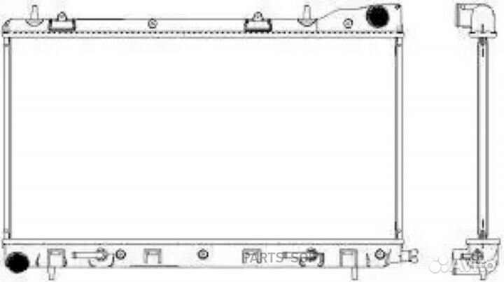 Радиатор охлаждения Субару Форестер 2002