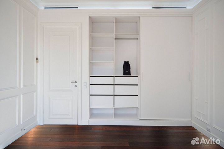 Шкаф с антресолью купе