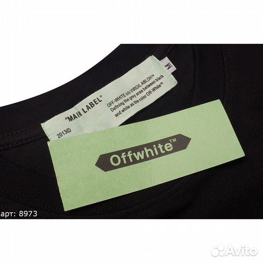 Off white футболка Чёрная