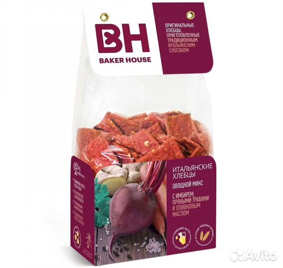 Опт - Хлебцы Baker House Овощной микс 250г