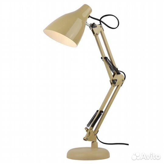 Лампа настольная эра E27 40Вт бежевая