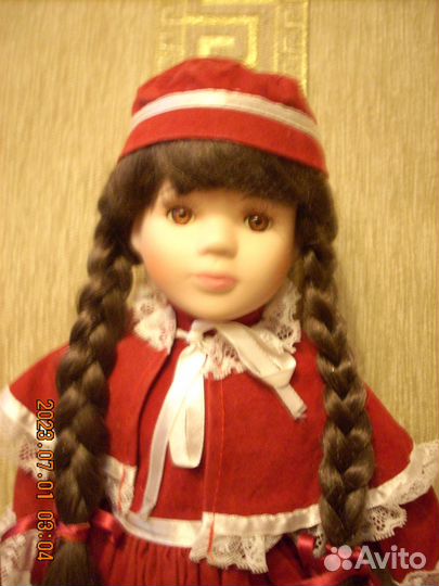 Французская фарфоровая кукла 40 см из Бельгии