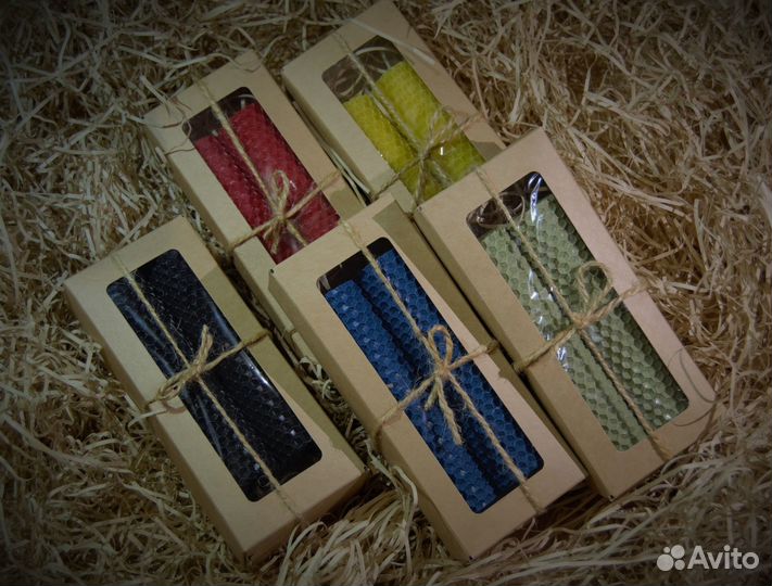 Свечи из вощины ручной работы