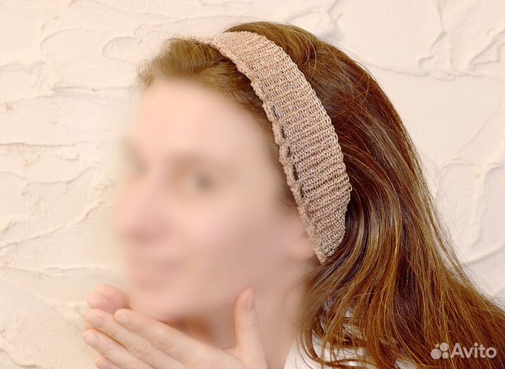 Вязаная повязка на голову
