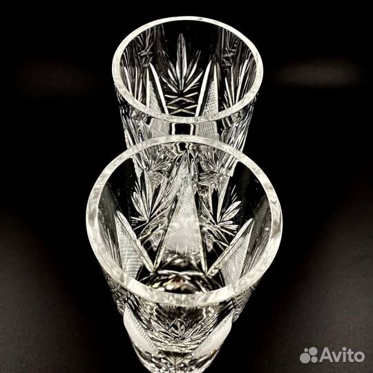 Хрустальный высокий стакан для коктейля. СССР