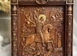 Резная икона Св.Георгий Победоносец