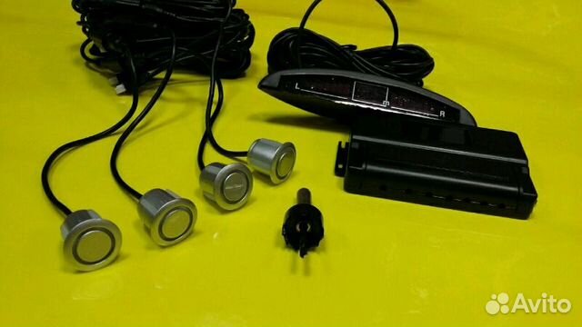 Парковочный радар серый