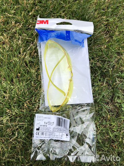 Очки 3М Secure Fit серия 200. Желтые. Оригинал