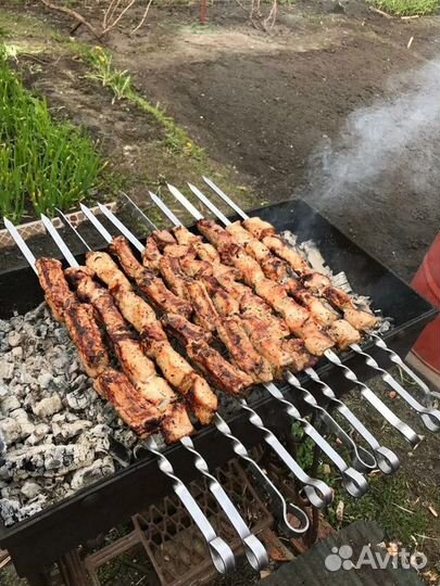 Шампур широкий для люля-кебаб