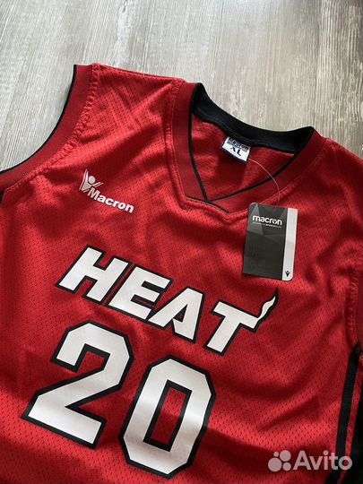 Баскетбольная джерси Macron мерч Miami Heat ориг