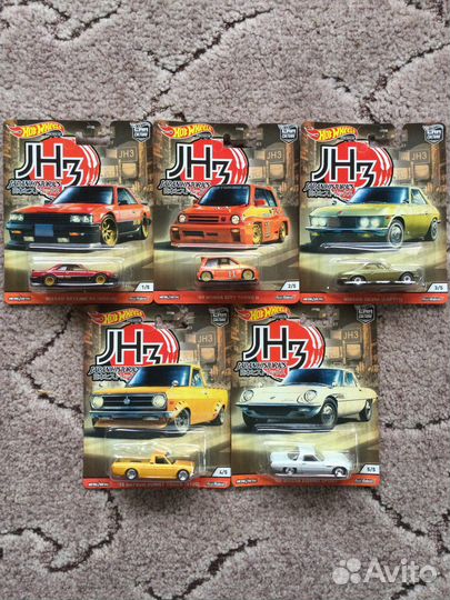 Hotwheels Premium полный сет Japan Historics 5/5