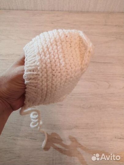 Чепчик с ушками 0-3месяца