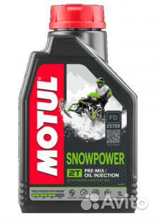 Масло моторное 2T motul Snowpower 1 л 105887