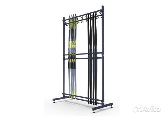 Стеллаж для хранения беговых лыж на 20 пар