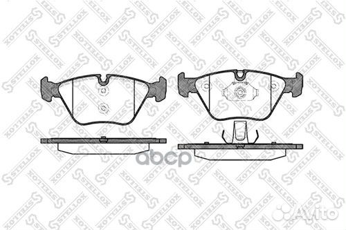 974 000B-SX колодки дисковые п. с антискр. пл
