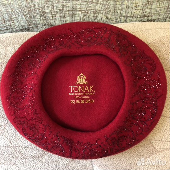 Берет из шерсти фабрики Tonak (Чехия)
