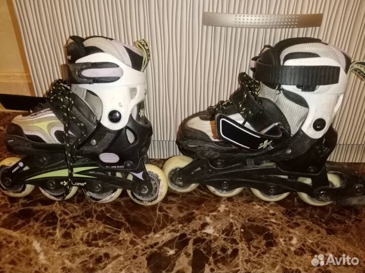 Ролики детские. Раздвижные. Размер 26-31