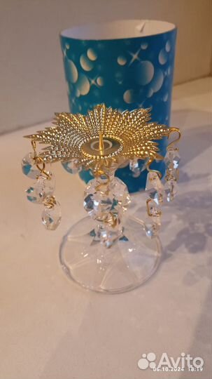 Подсвечник Богемия хрустальный