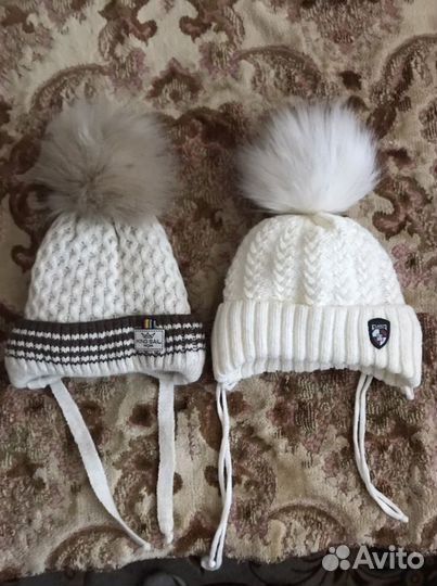 Шапки зимние для новорожденного