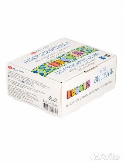 Краски акриловые витражные Невская палитра, 9шт