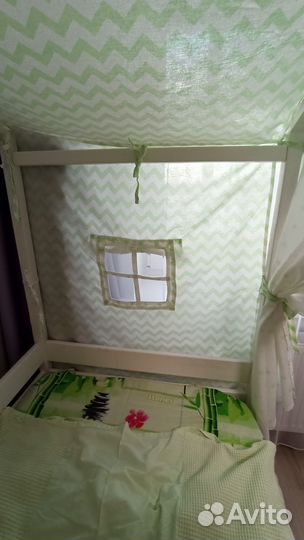 Балдахин на кроватку домик