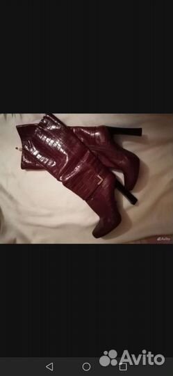 Казаки Ботфорты, Натуральная замша, Зима 38