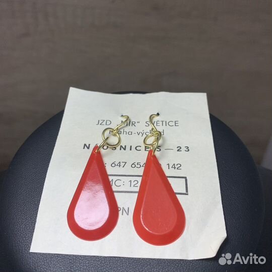Винтажные Серьги Чехословакия Ретро