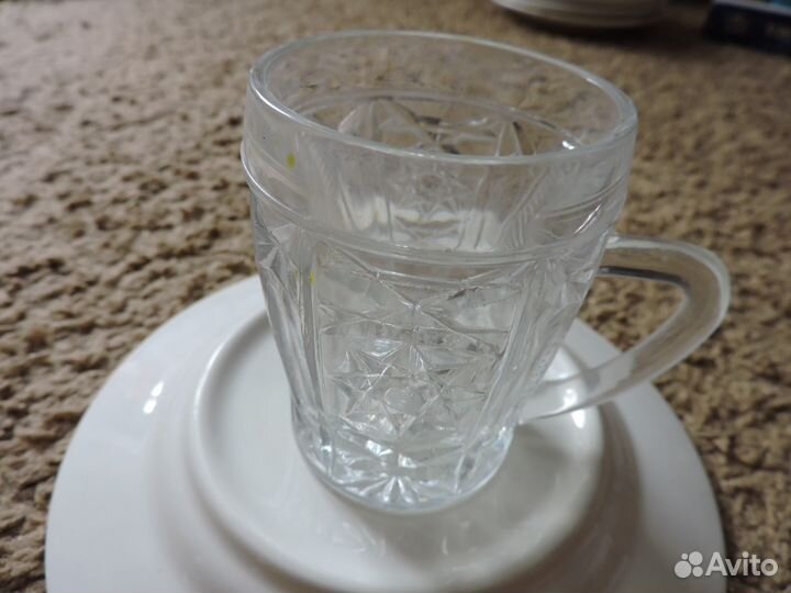 Стаканчики хрустальные и стеклянные