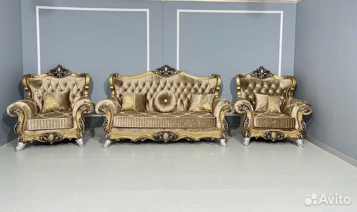 Диван и 2 кресла