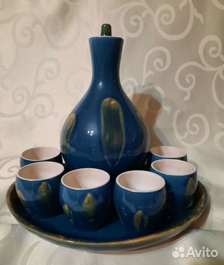 Штоф Кувшин с рюмками керамика