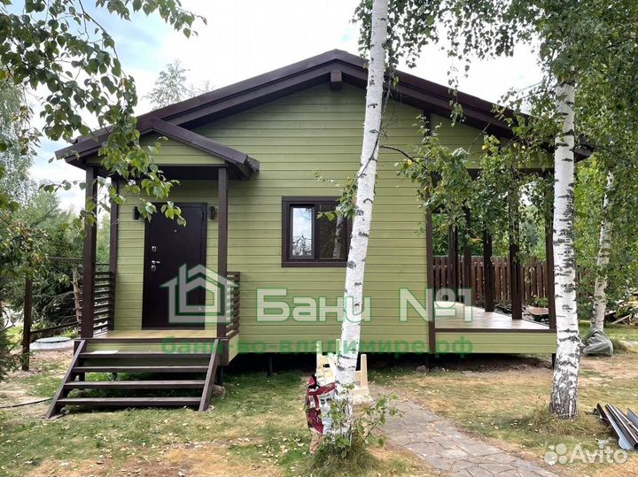 Баня под ключ с террасой. Поэтапная система оплаты