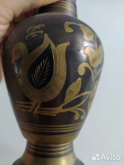 Ваза металлическая ручная работа старинные