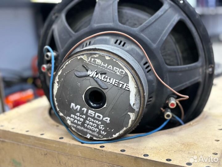 Сабвуфер автомобильный alphard Machete M15D4 15'