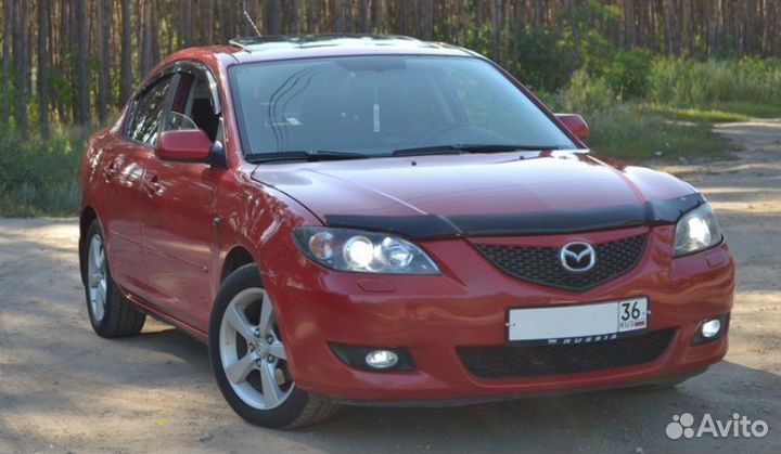 Дефлектор капота Mazda 3 2005-2008