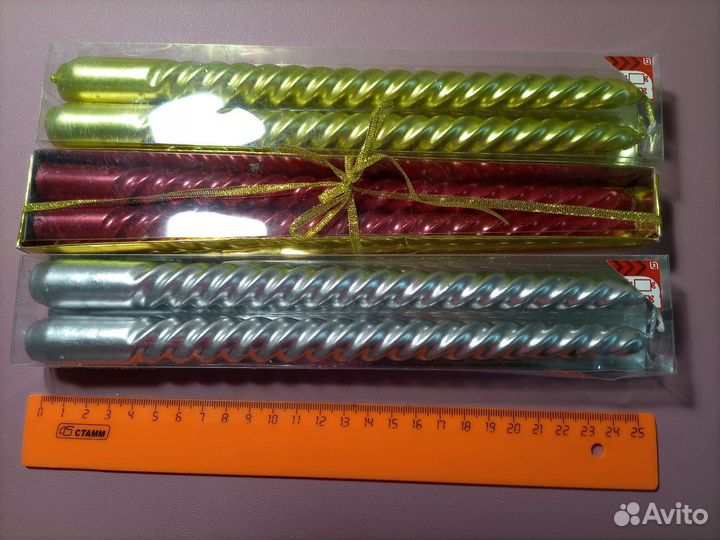 Свечи восковые,декоративные