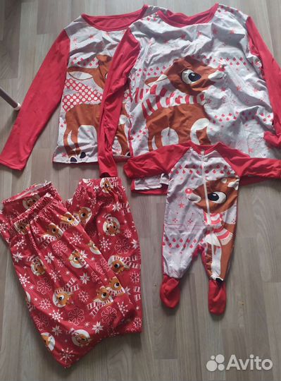 Новогодние пижамы family look