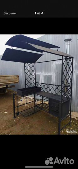 Дачный мангал с печкой