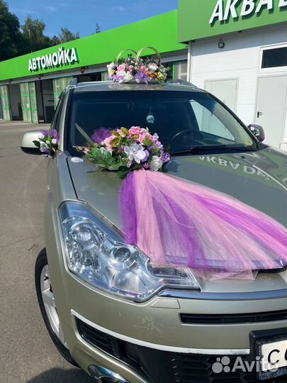 Свадебные украшения на машины прокат