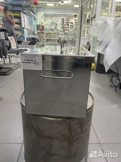 Коптильня с гидрозатвором 450х250х250 толщина1 мм