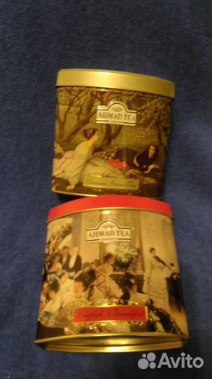 Жестяные банки / пустые/ для чая и других мелочей