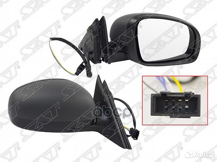 Зеркало Skoda Fabia 07-15 (Справа/ Обогрев