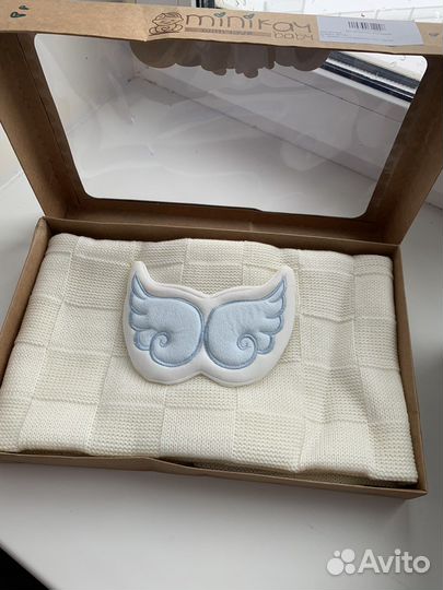 Плед детский новый вязаный